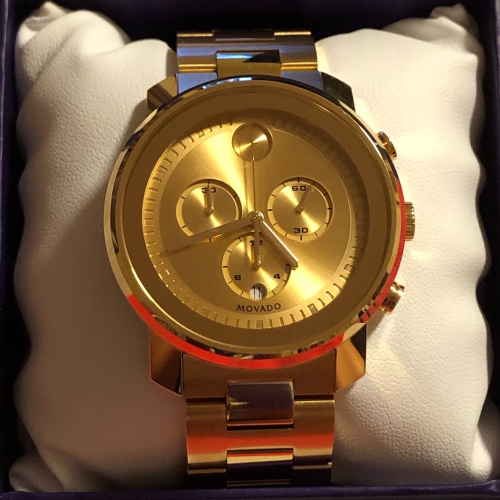 Brand new Movado Bold Men’s Watch in Gold